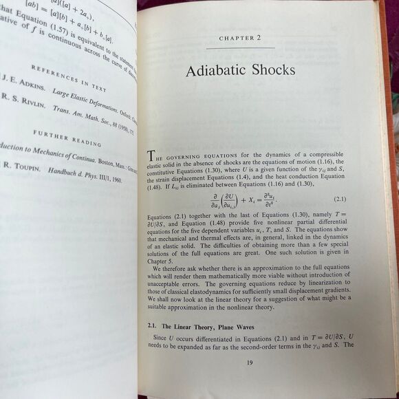 1969 Nonlinear Dynamic Elasticity by D.R. Bland. Vintage Book - Picture 6 of 10